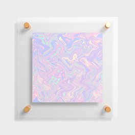 Holographic Colored Liquid Swirl Floating Acrylic Print