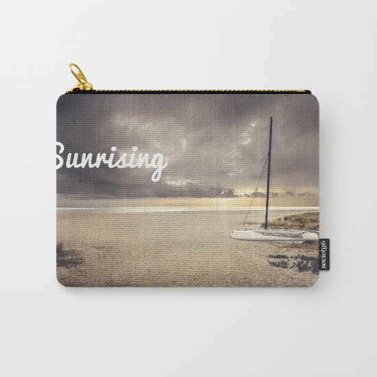 Dramatic sunrise on the beach Carry-All Pouch