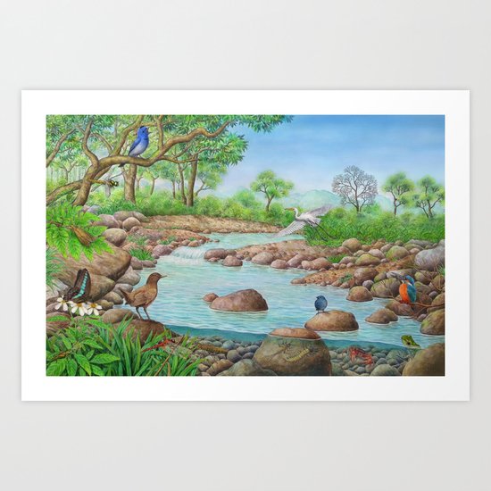 river Art Print