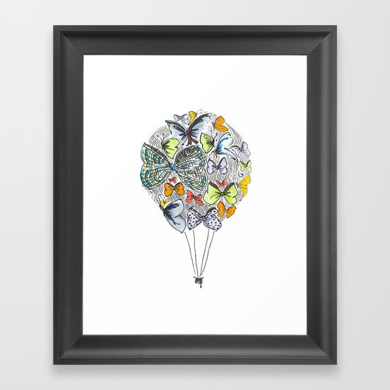 Bows & Butterflies Framed Art Print