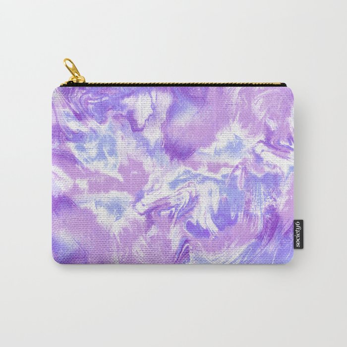 Marble Mist Lilac Carry-All Pouch