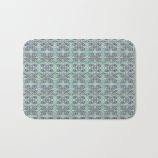 Butterfly Semi-Plaid Bath Mat