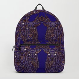 Abstract Stag Backpack | Symmetrical, Repeating, Highlands, Symmetry, Stag, Trip, Repeat, Pattern, Graphicdesign, Abstract 