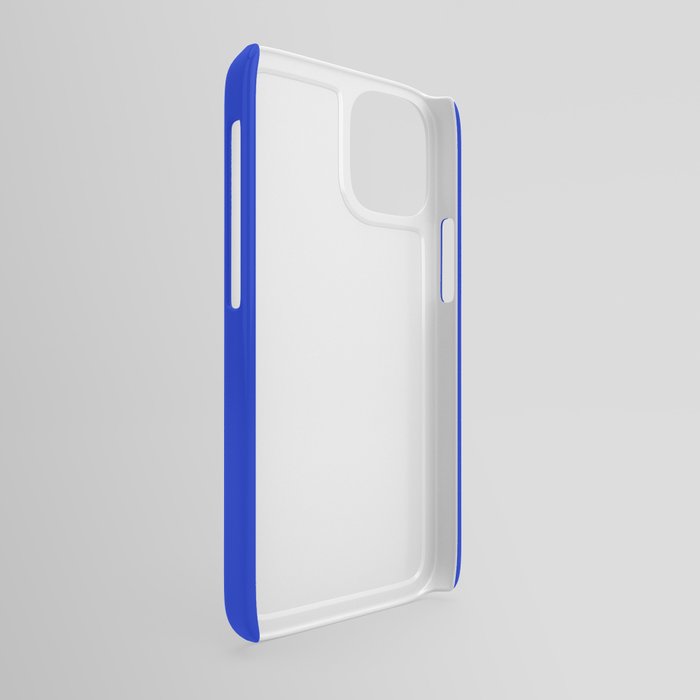Solid Deep Cobalt Blue Color iPhone Case by PodArtist