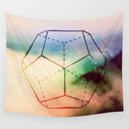 The Elements Geometric Nature Element of Spirit Wall Tapestry