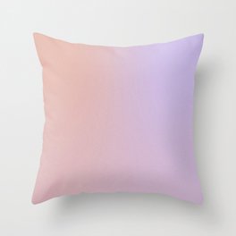 Abstract muted pastel gradient with noise Throw Pillow