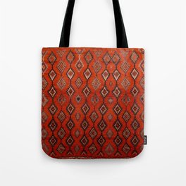 Orange Traditional Moroccan Design Tote Bag