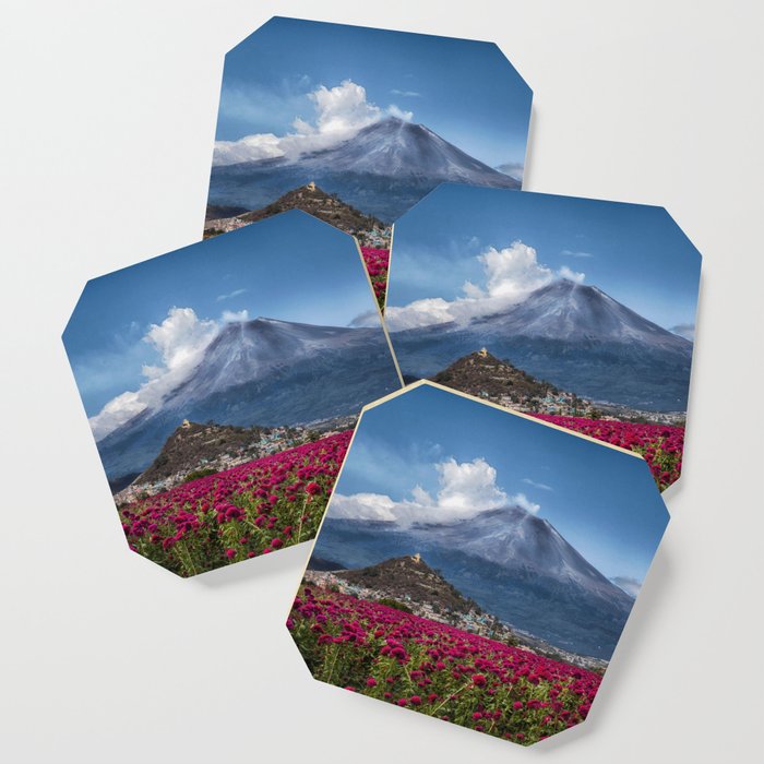 Popocatepetl Volcano Puebla Mexico Coaster