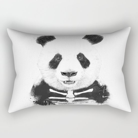 Zombie panda Rectangular Pillow