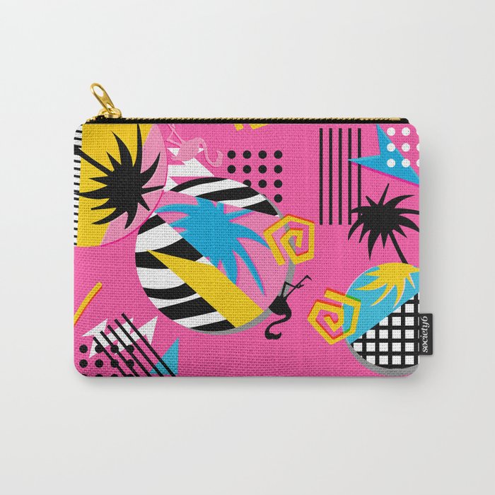 Eighties Miami vintage pattern Carry-All Pouch