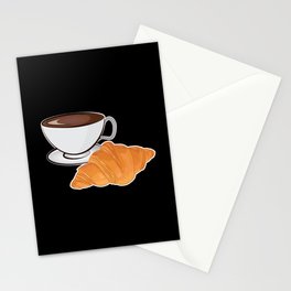 Croissant and Coffee - French Breakfast Stationery Card