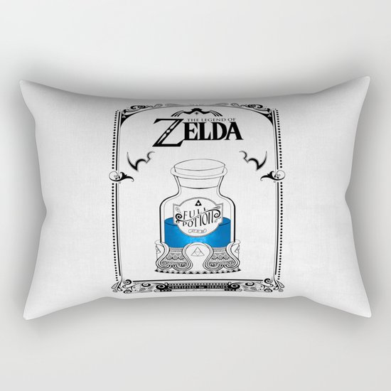 Zelda legend - Blue potion Rectangular Pillow