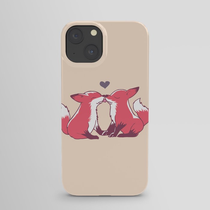 Fox Kisses iPhone Case