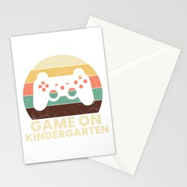 Game On Kindergarten Retro School Stationery Card