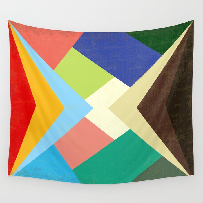 Geometric - Abstract - Triangles - V1 Wall Tapestry