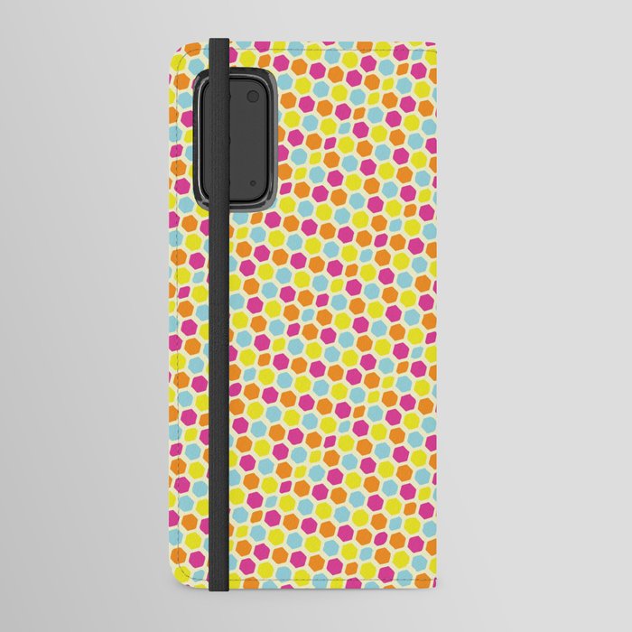 Hexagon Color Pattern Android Wallet Case