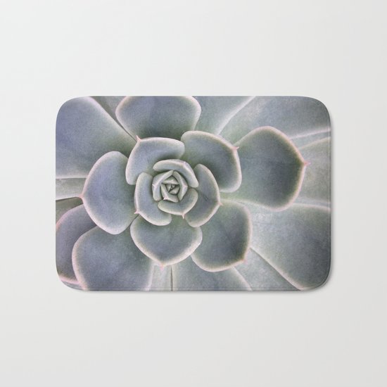 Succulent Leaf Close Up Photography | Plant | Cactus | Botanical Bath Mat