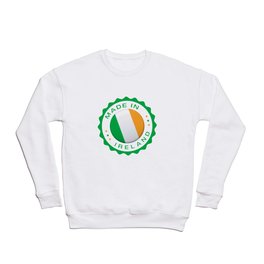 Made in IRELAND Modern Seal IRELAND Flag graphic Crewneck Sweatshirt