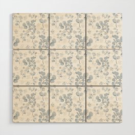 Blue Eucalyptus surface pattern Wood Wall Art