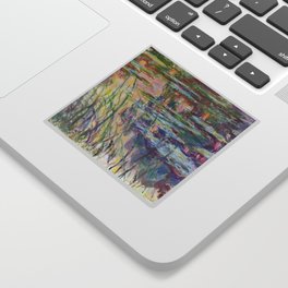 Monet, water lilies or nympheas 6  w1718 water lily Sticker