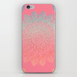 Paradise Pink Mandala Orchard Sunlight Ombre Textiles Decor iPhone Skin