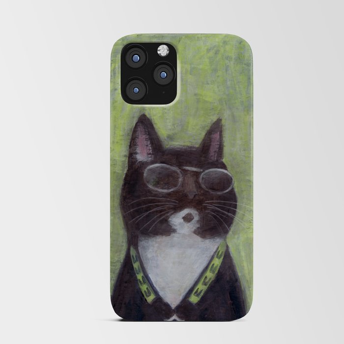 Cat in Shades iPhone Card Case