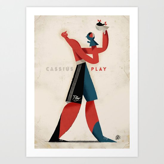 Cassius Play Art Print
