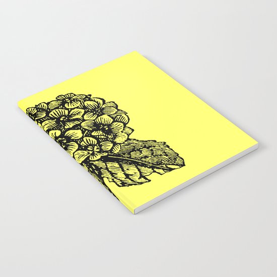 Yellow Hydrangea Notebook