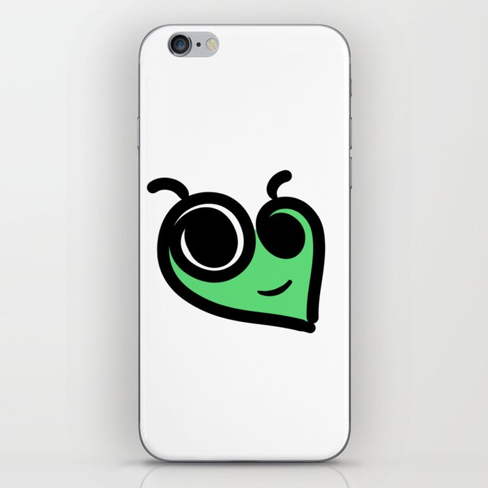 Green Alien Heart  iPhone Skin