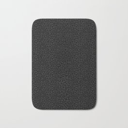 Subtle Black Panther Leopard Print Bath Mat