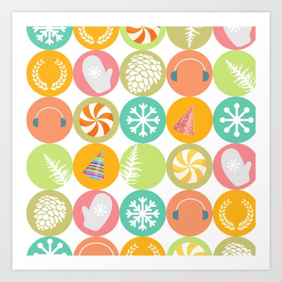 Happy Holidays Art Print