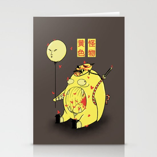 My Yellow Monster Stationery Cards