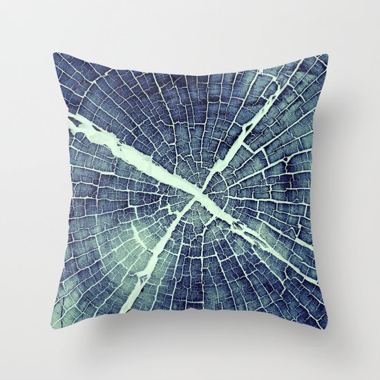 Abstract Bark Throw Pillow