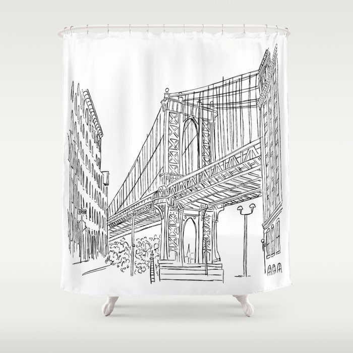 Brooklyn Bridge Shower Curtain By Anniemontgomery Society6