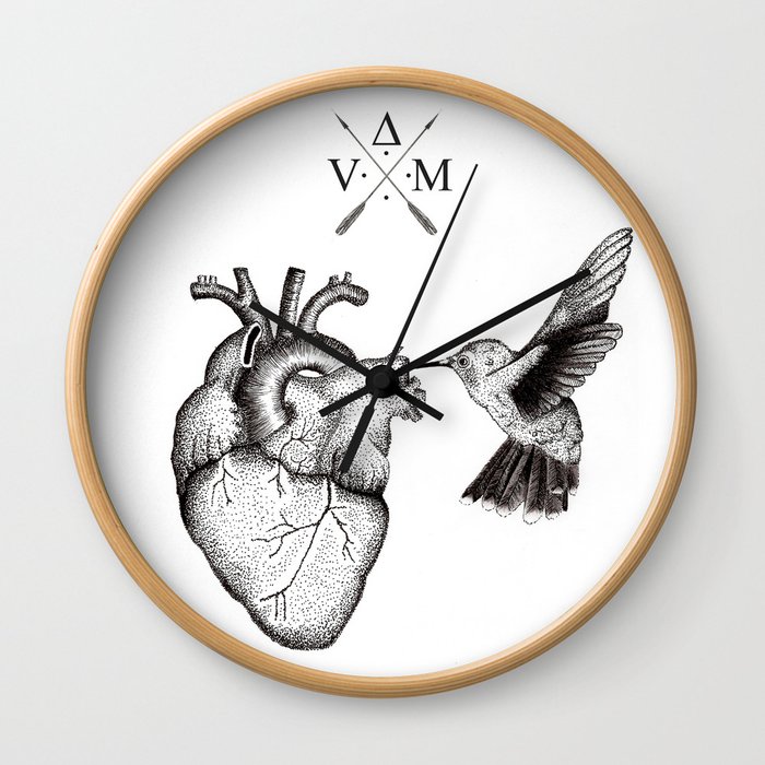 Humming Heart Wall Clock
