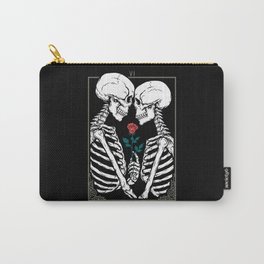 VI The Lovers Carry-All Pouch | Drawing, Tarot, Rose, Flower, Occult, Ink Pen, Digital, Curated, Death, Couple 