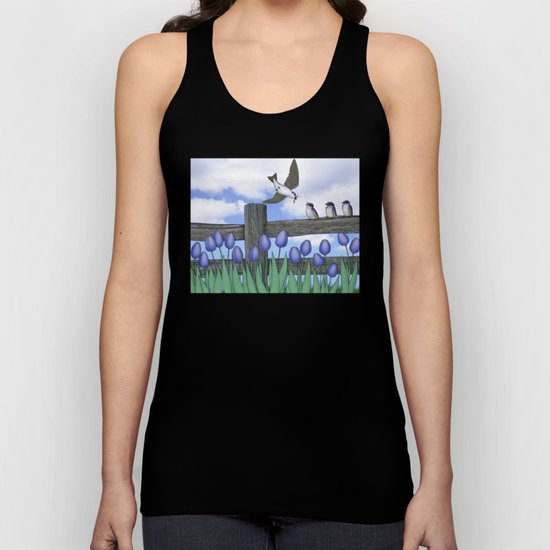 purple martin fledges Unisex Tank Top