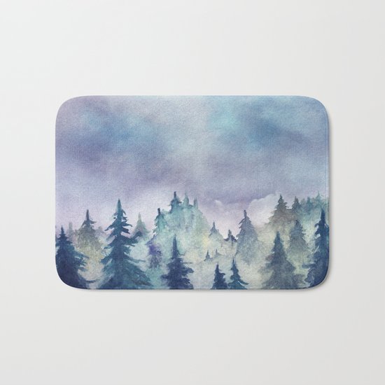 Into The Forest Bath Mat