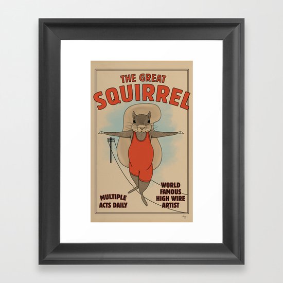 The Great Squirrel Framed Art Print