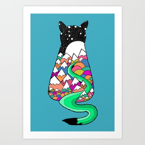 Catscape Art Print