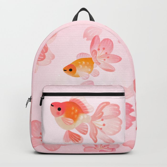 Cherry blossom goldfish Backpack