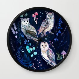 Night Owls Wall Clock