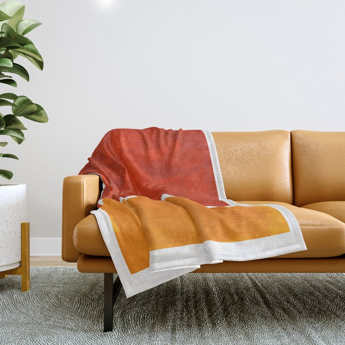 Ochre sofa throw sales
