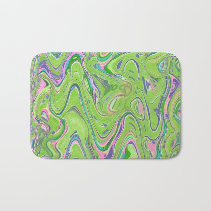 green wave Bath Mat