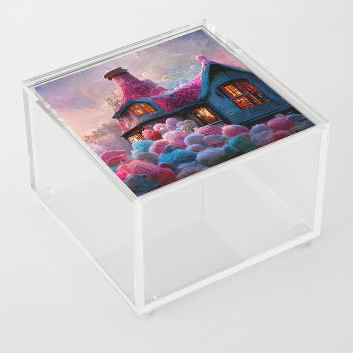Cotton Candy House Acrylic Box