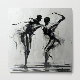 Ink Dancers 04 Metal Print by Stephen Beveridge