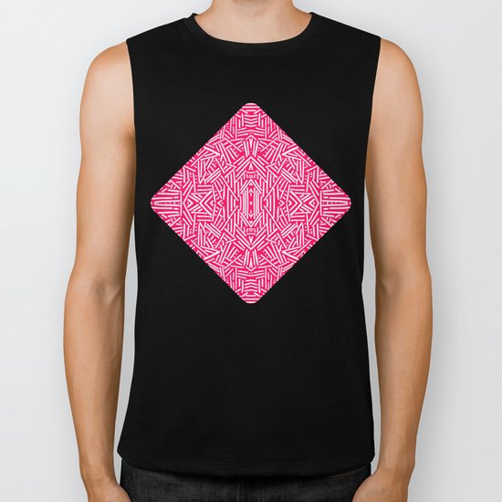 Radiate (Coral) Biker Tank