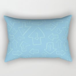 Anyway | blue Rectangular Pillow