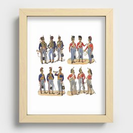 Napoleonic British Cavalry Recessed Framed Print
