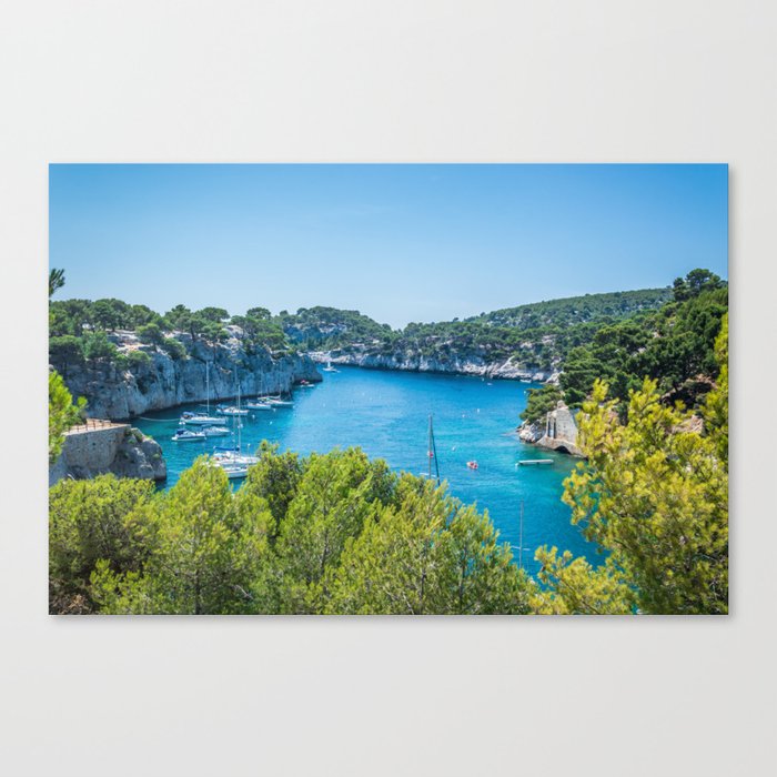 Calanques Near Cassis In A Summer Day Canvas Print By
